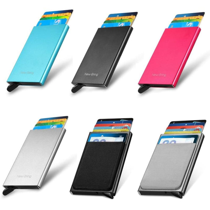 Metal Wallet With Automatic Pop Up Card Holder