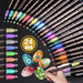 Metallic Paint Markers 12 24 Colours Dual Tip Glitter