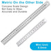 Metric/inch Stainless Steel Ruler Precision Tool