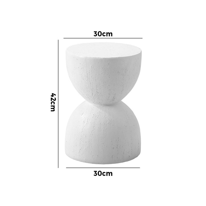 Side Table Coffee Bedside End Stool Stand Stone Outdoor Indoor Green