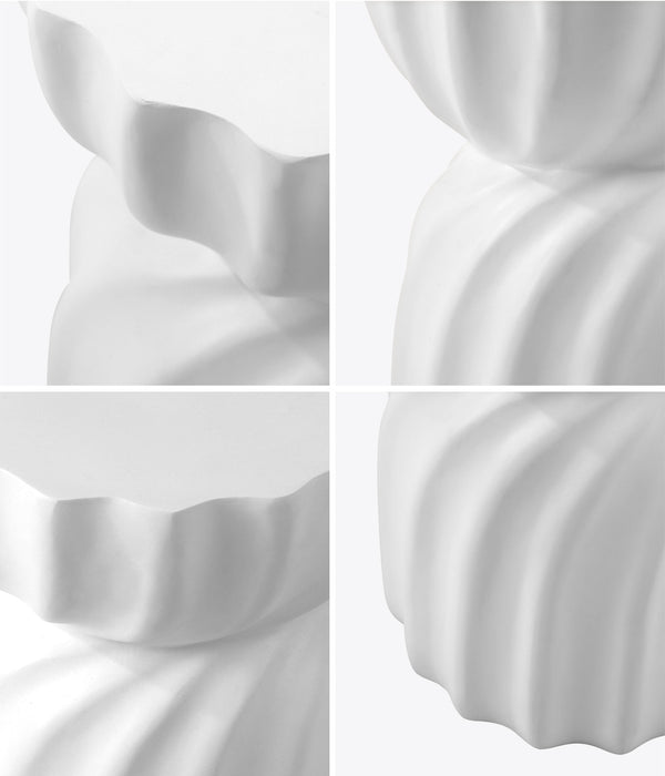 Coffee Side Table Bedside End Stool Stand Hourglass Concrete