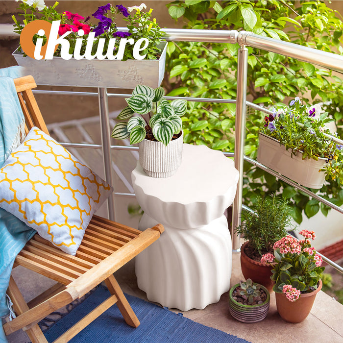 Coffee Side Table Bedside End Stool Stand Hourglass Concrete