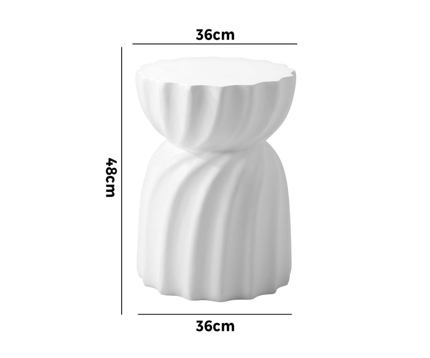 Coffee Side Table Bedside End Stool Stand Hourglass Concrete