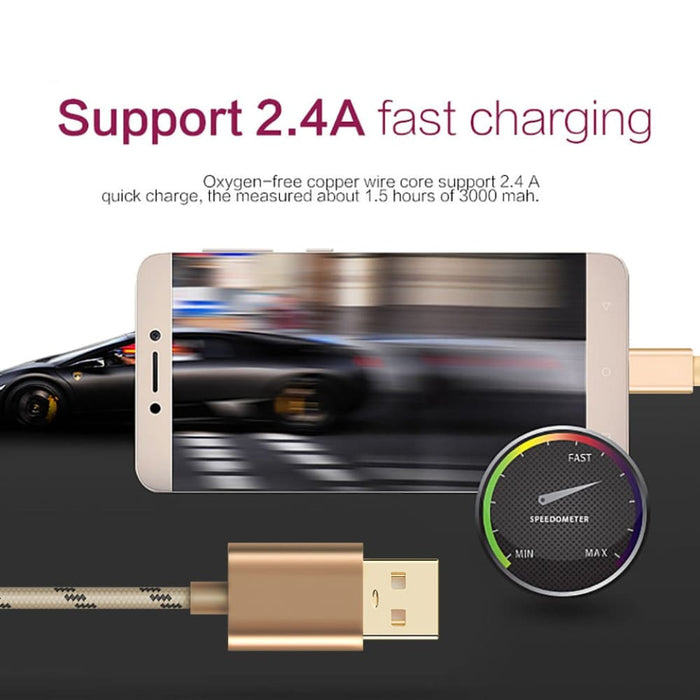 Micro Usb Charging Data Cable for Samsung Xiaomi Huawei