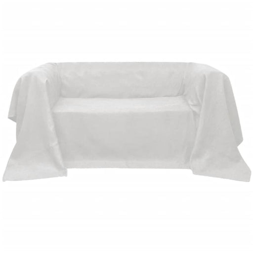 Micro-suede Couch Slipcover Cream 210 x 280 Cm Otbnkb