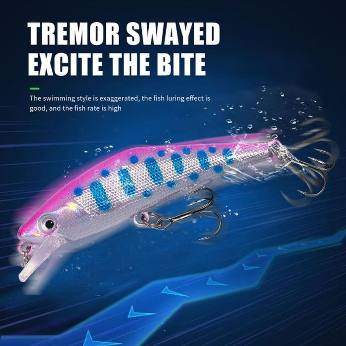 Microbe Road Lures Slow Sinking Minnow Bait 5.7cm 3.4g