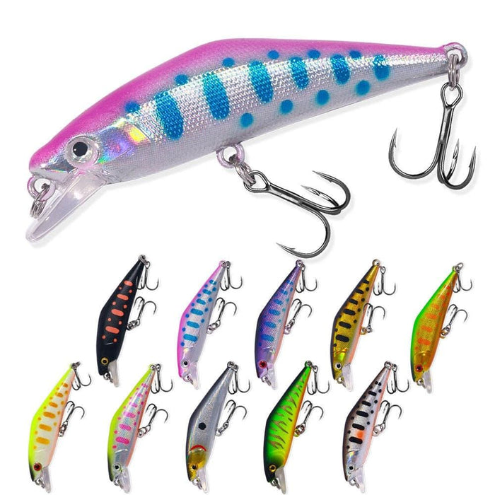 Microbe Road Lures Slow Sinking Minnow Bait 5.7cm 3.4g