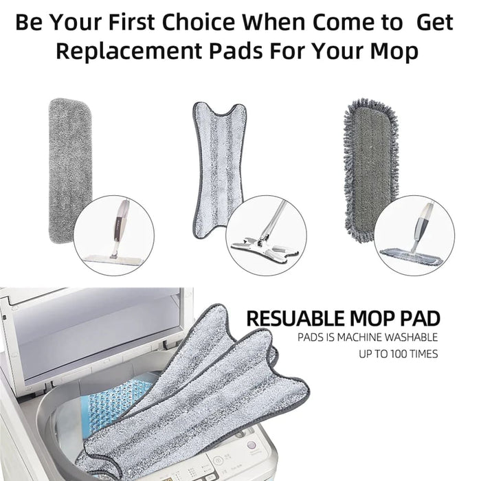 Microfiber Spray Mop Pads with Replacement Head