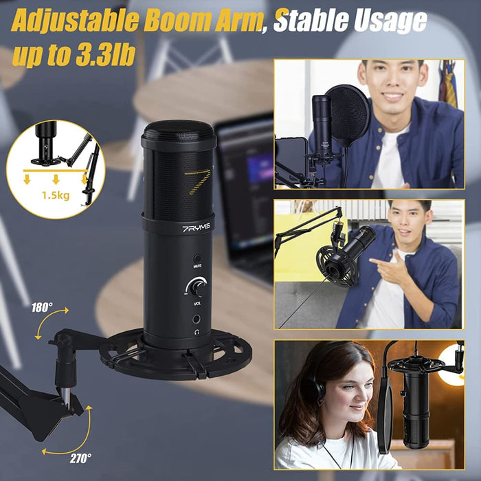 Usb Microphone 7ryms Sr - au01 - k1 Professional Condenser