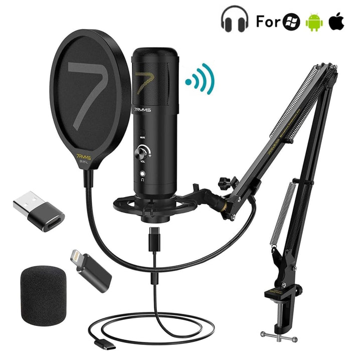 Usb Microphone 7ryms Sr - au01 - k1 Professional Condenser