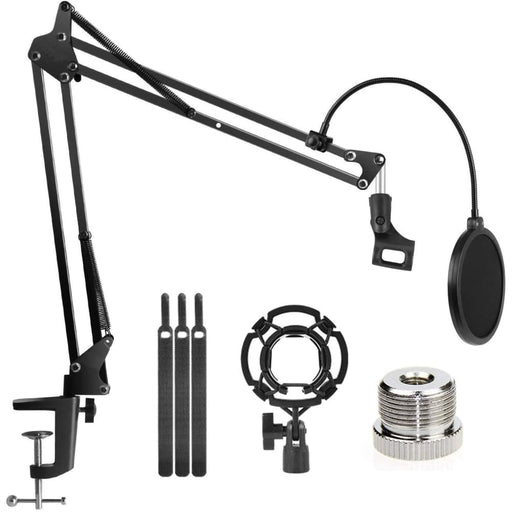 Microphone Radio Broadcasting Stand with 3/8t o 5/8 Screw