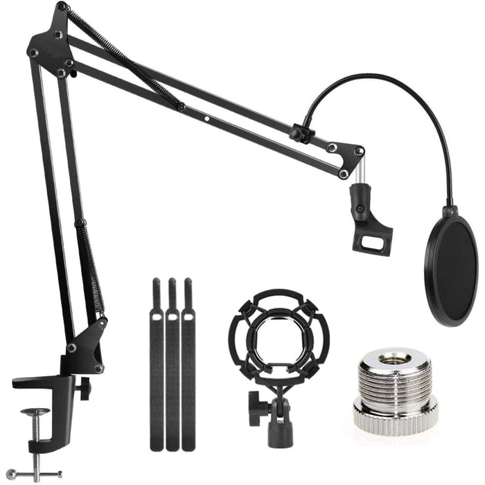 Microphone Radio Broadcasting Stand with 3/8t o 5/8 Screw