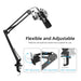 Microphone Suspension Boom Scissor Arm Stand For