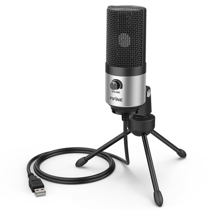 Usb Microphone With Volume Knob For Video Recording
