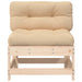 Middle Sofa with Cushions Solid Wood Pine Nxppan