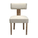 Milford Dining Chairs Beige Fabric Set Of 2