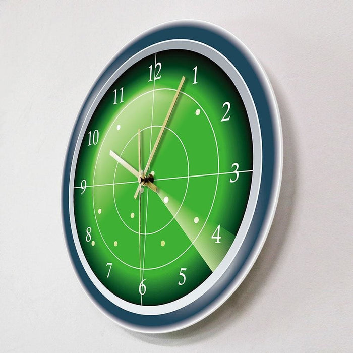 Military Green Radar Designer Wall Clock Hud Screen