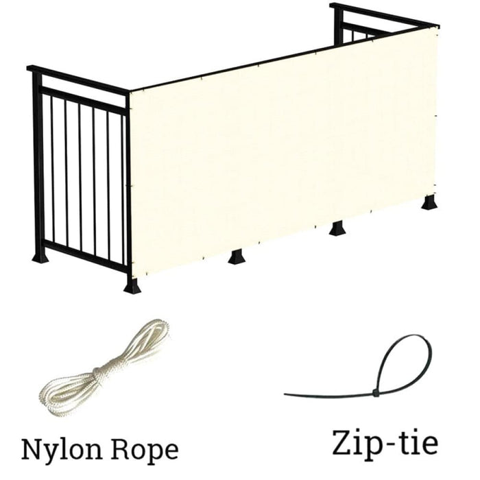 Milky Oxford Cloth Waterproof Fence Net Anti-uv Terrace