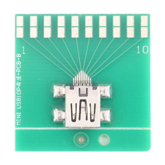 Mini 10 Pin Usb Female Test Board