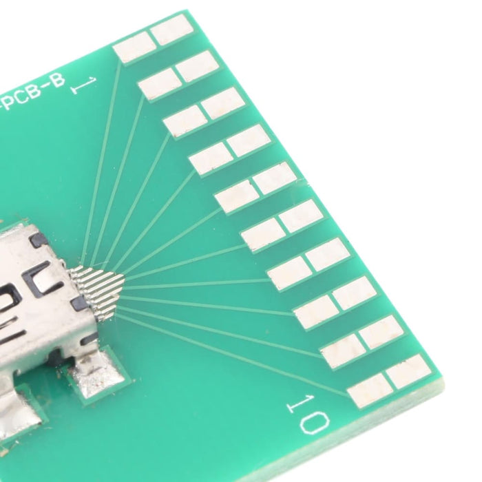 Mini 10 Pin Usb Female Test Board