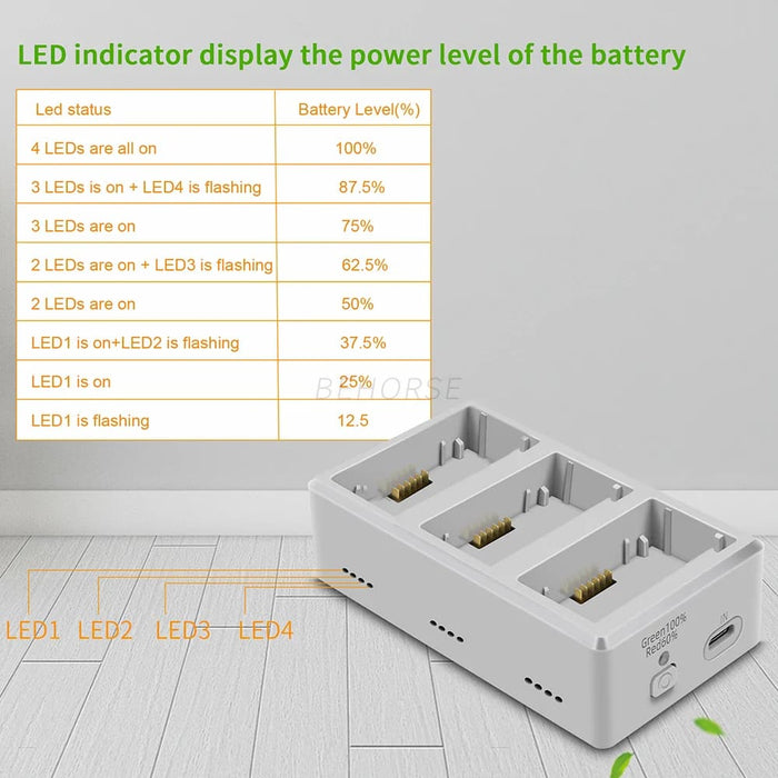 Mini 3 Pro Drone Charger Way Charging Hub for Dji