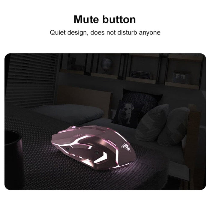 Mini 4 Keys Wired Backlit Silent Mouse for Laptop Computer