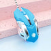 Mini 4 Keys Wired Backlit Silent Mouse for Laptop Computer