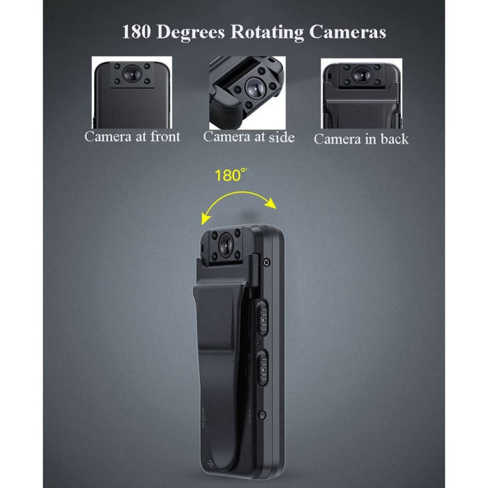 Mini A8 Body Wearable Video Security Ir Night Vision Back