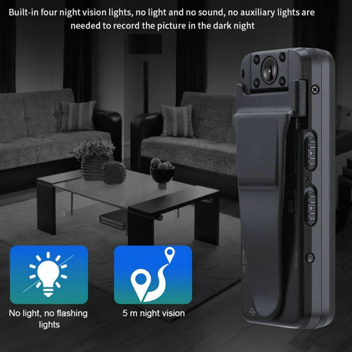 Mini A8 Body Worn Wifi Hd Dvr 180 Degree Night Vision