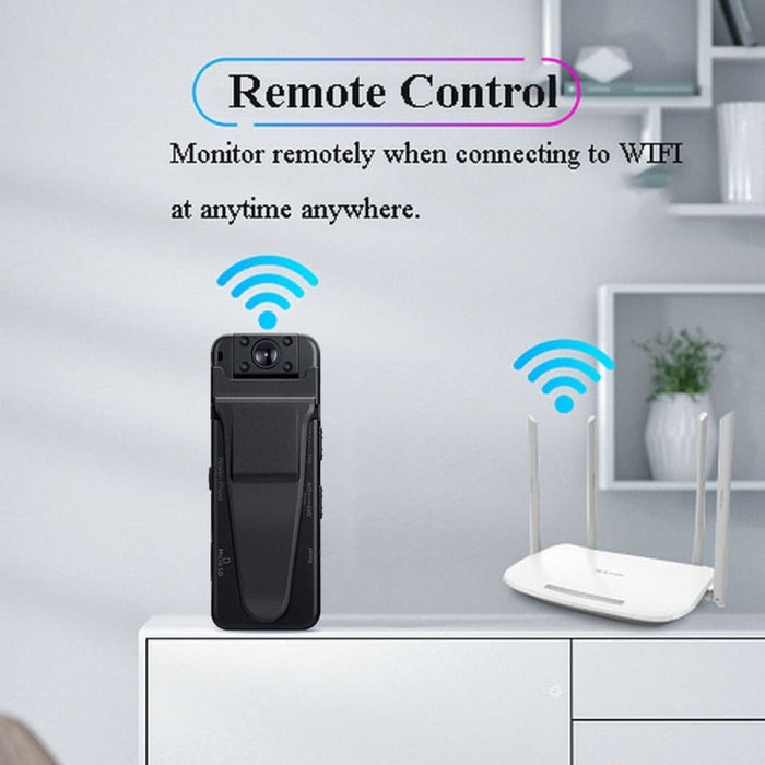 Mini A8 Body Worn Wifi Hd Dvr 180 Degree Night Vision