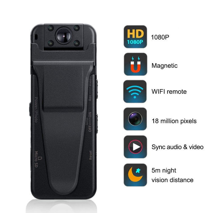 Mini A8 Body Worn Wifi Hd Dvr 180 Degree Night Vision