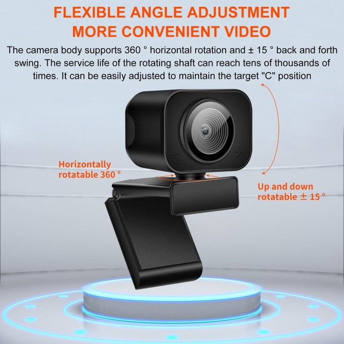 Mini 2k Full Hd Usb Autofocus Web Camera with Microphone