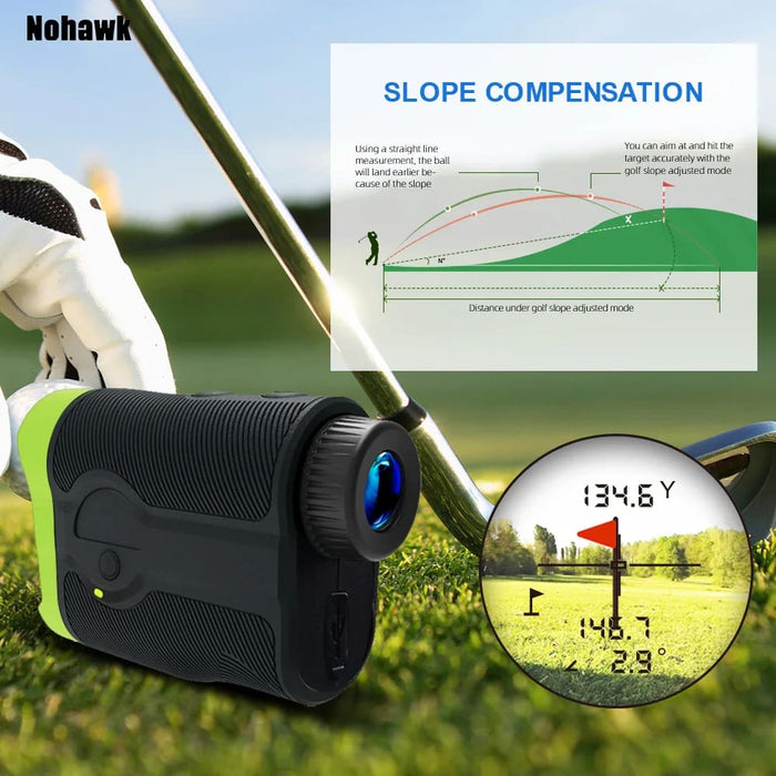 Mini Golf Laser Range Finder with Slope Compensation