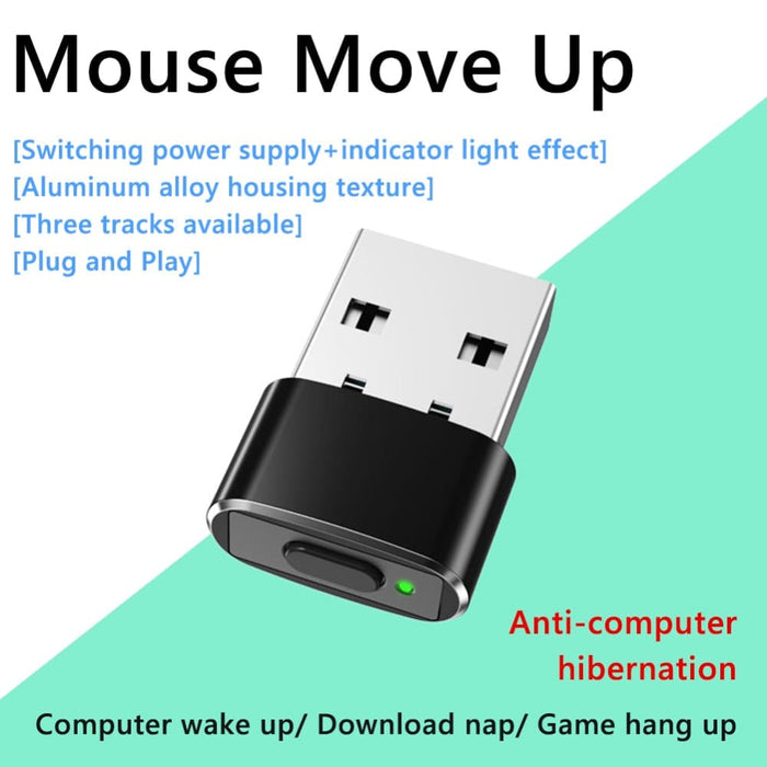 Mini Mouse Jiggler Usb Mover Supports Multi - track