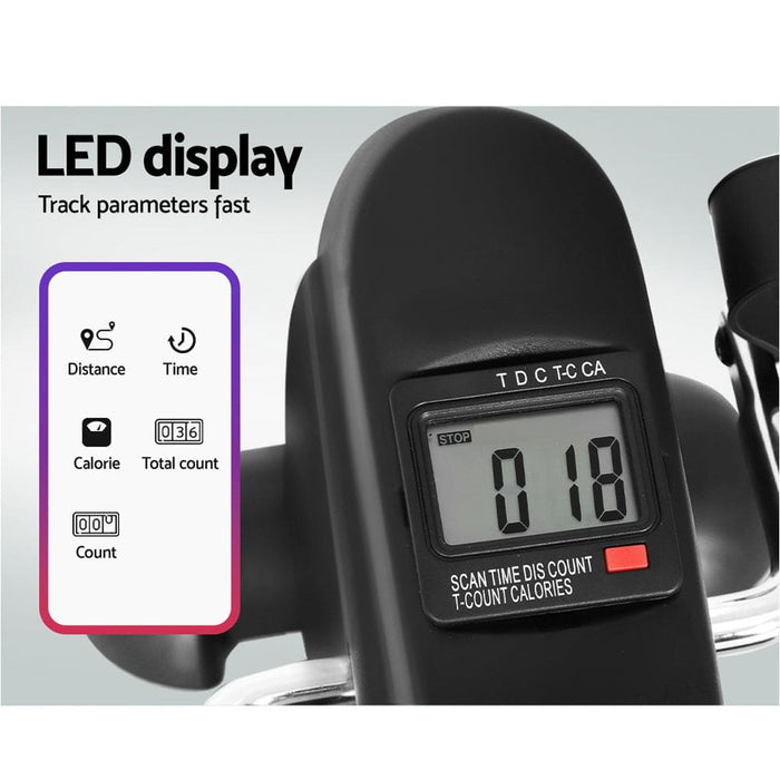 Mini Pedal Exercise Bike Lcd Display Cross Trainer Home Gym