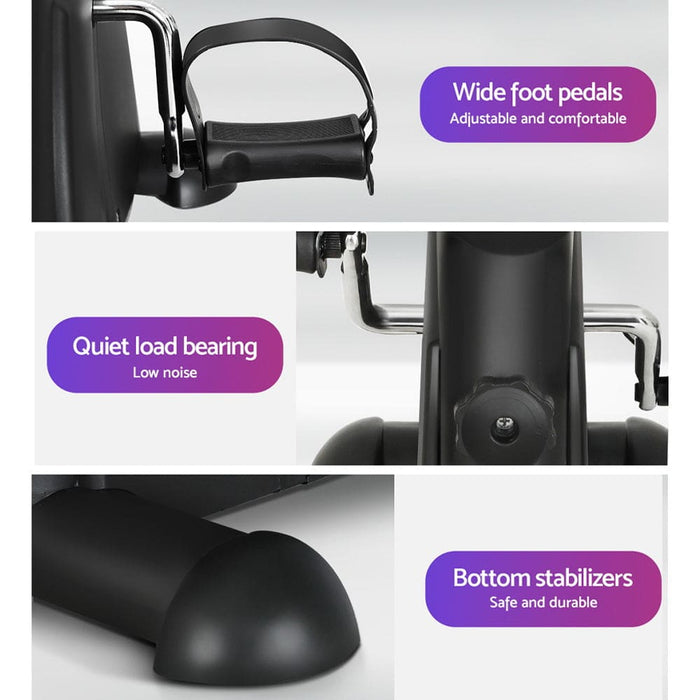 Mini Pedal Exercise Bike Lcd Display Cross Trainer Home Gym