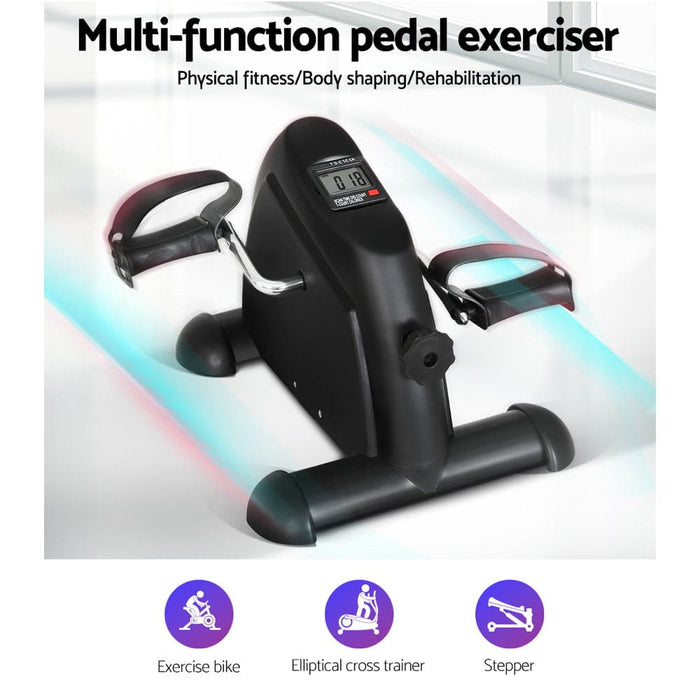 Mini Pedal Exercise Bike Lcd Display Cross Trainer Home Gym