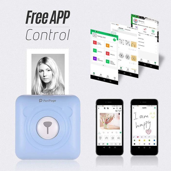 Mini Pocket Thermal Paper Photo Printer with Paper- Usb