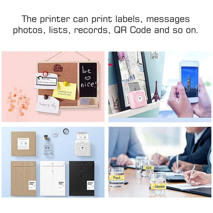 Mini Pocket Thermal Paper Photo Printer with Paper- Usb
