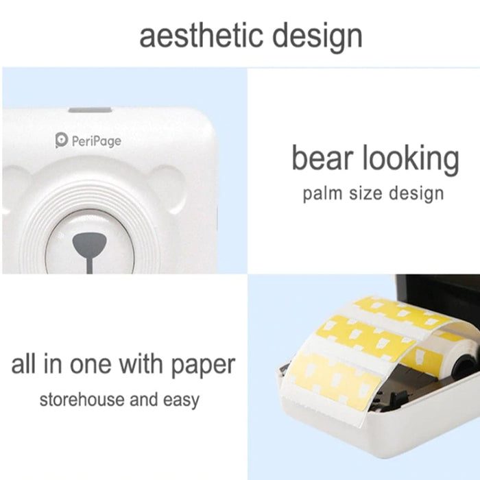 Mini Pocket Thermal Paper Photo Printer with Paper- Usb