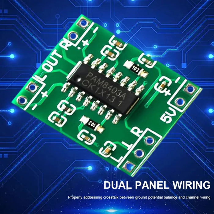 Mini Power Amplifier Board with 2 Ch Stereo Audio Module