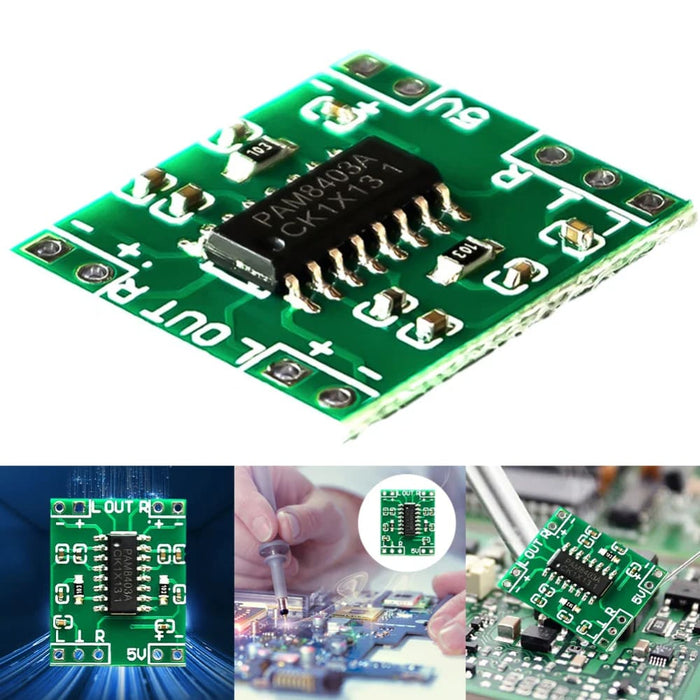 Mini Power Amplifier Board with 2 Ch Stereo Audio Module