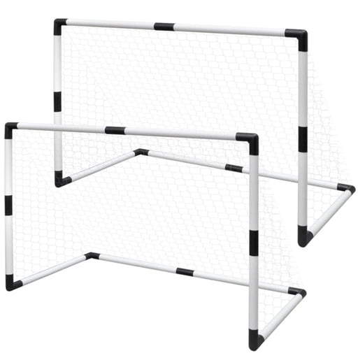 Mini Soccer Goals Post Net Set 2 Pcs for Kids 91.5 x 48 61
