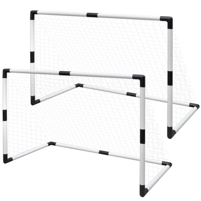 Mini Soccer Goals Post Net Set 2 Pcs for Kids 91.5 x 48 61
