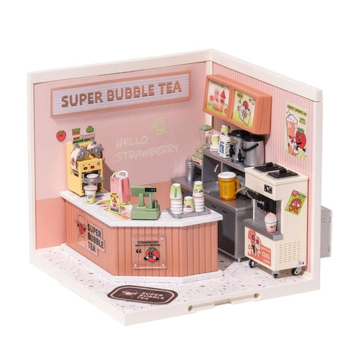 Miniature Bubble Tea House Creative 3d Puzzle Kit Double