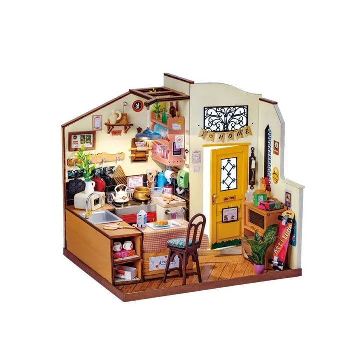 Miniature House for Kids Adult Homey Kitchen Pre-painted
