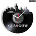 Minimalist Glasgow Vinyl Record Clock