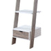Mira 5 - tier Ladder Shelf - White And Grey Oak