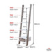 Mira 5-tier Ladder Shelf - White and Grey Oak