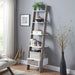 Mira 5-tier Ladder Shelf - White and Grey Oak